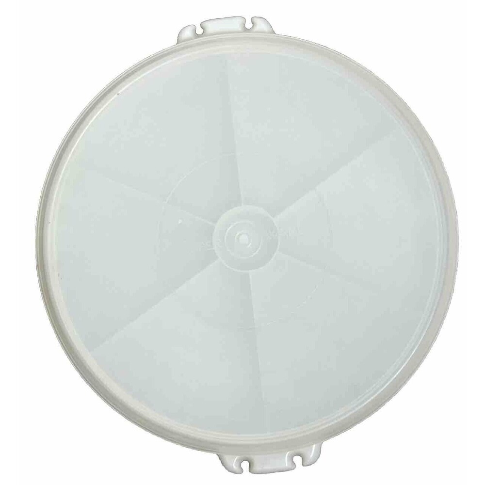 Vintage Tupperware Party Lazy Susan Tray Divided Vegetable 405-1 Clear Lid 224-9